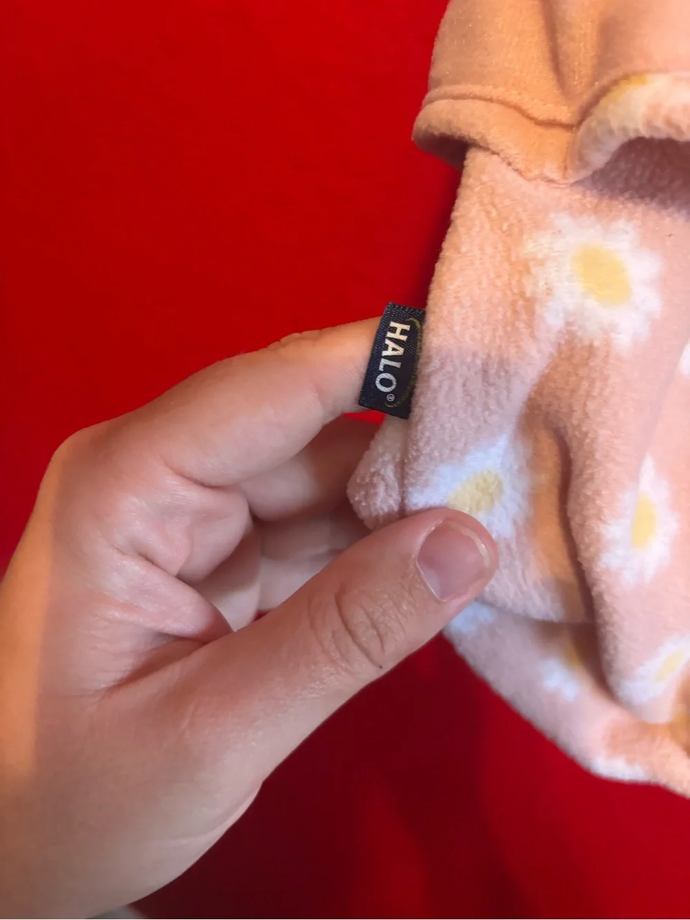Halo Pink Daisy Fleece Sleep Sack - Picture 2 of 3